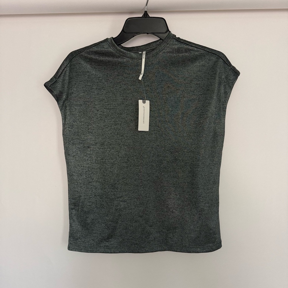 Anthropologie NWT Cap-Sleeve Crew Tee